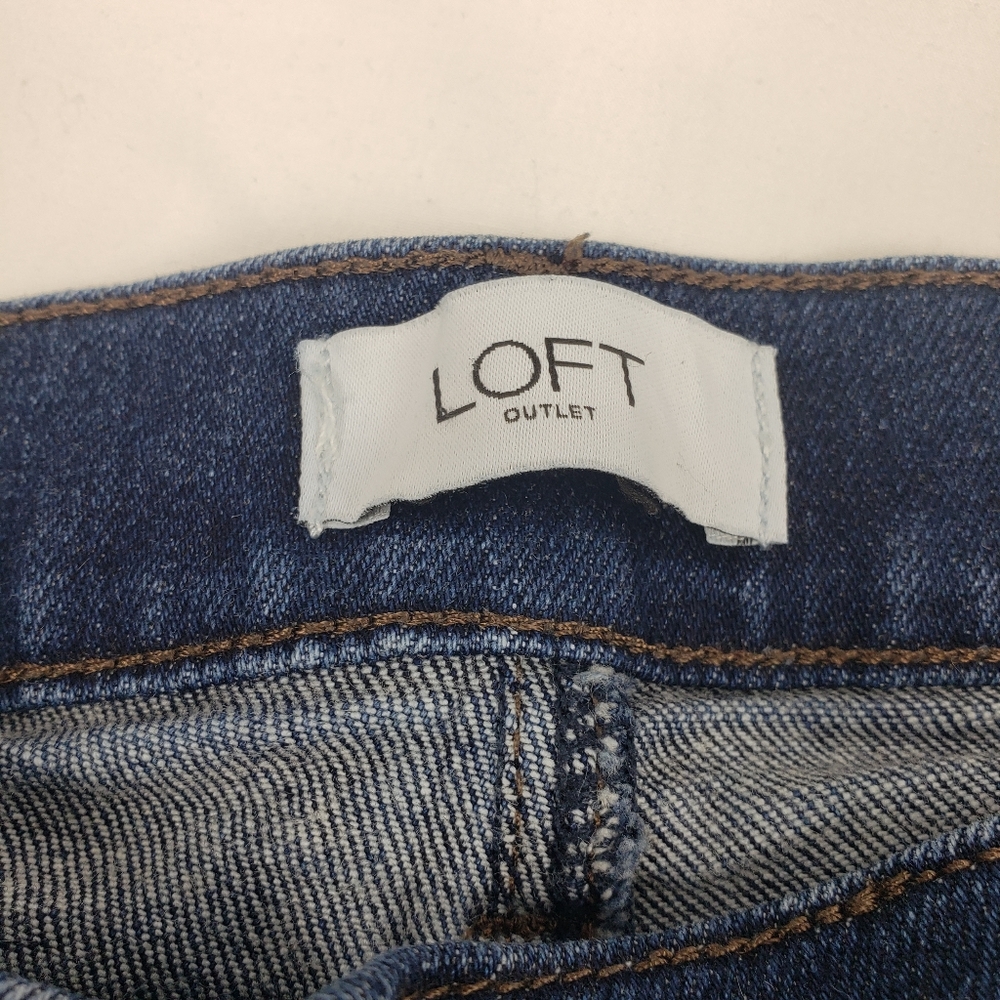 LOFT Dark Wash Skinny Jeans - Picture 5 of 7